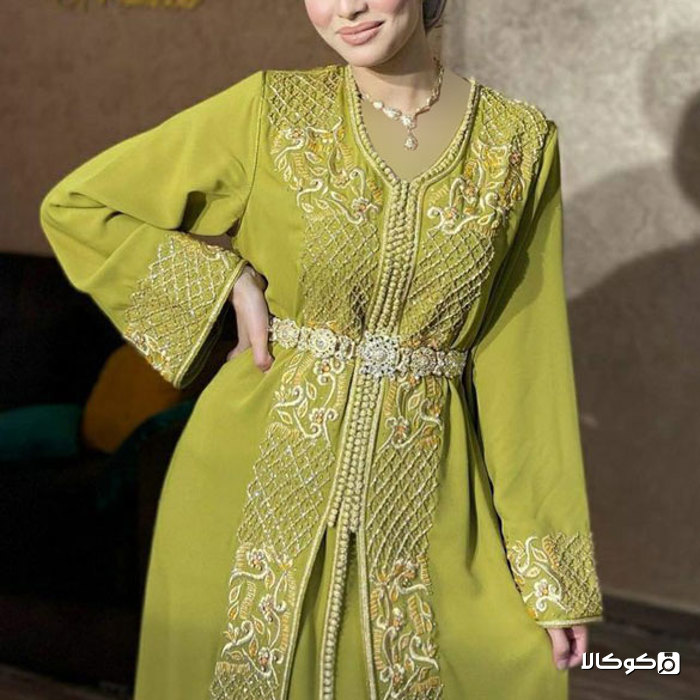 لباس عربی طرح دار زنانه با کیفیت