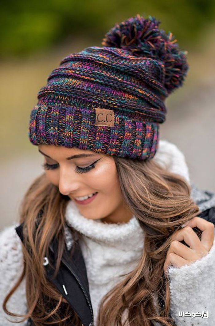 کلاه بافتنی زنانه شیک مناسب زمستان