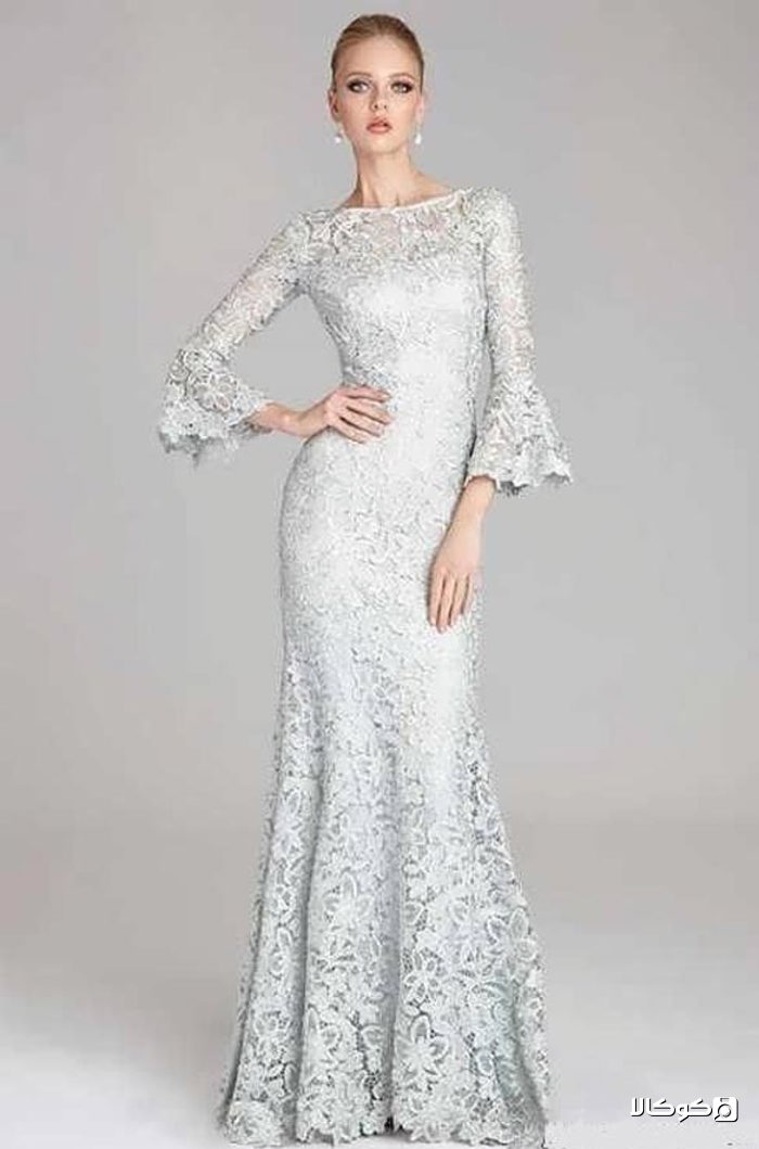 مدل لباس گیپور مجلسی بلند زیبا و جدید 