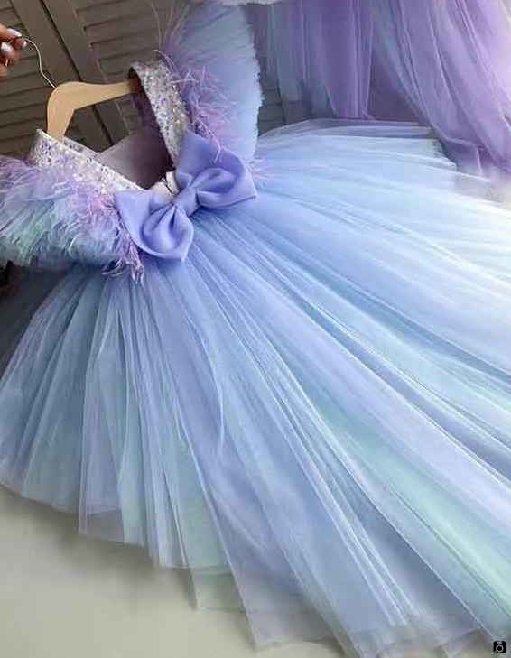 لباس شیک دخترانه عروسکی با ترکیب رنگ زیبا