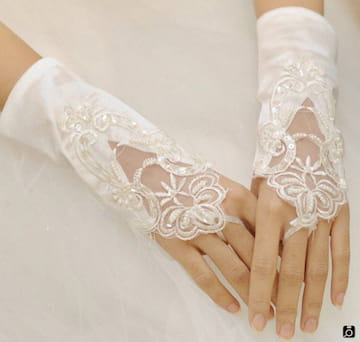 مدل دستکش تور عروس