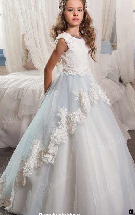 مدل لباس عروس بچگانه جدید بلند و شیک 