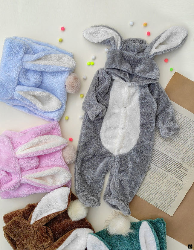 سرهمی خزدار نوزادی مدل خرگوشی