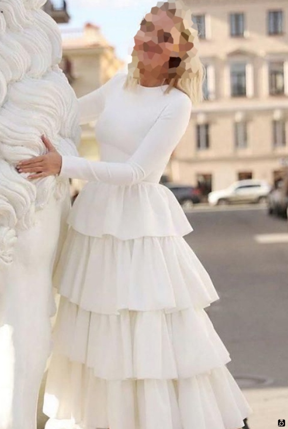 مدل لباس مجلسی سفید و شیک