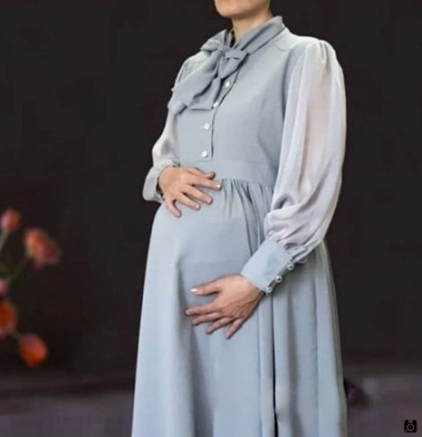  لباس حاملگی برای افراد چاق پوشیده 