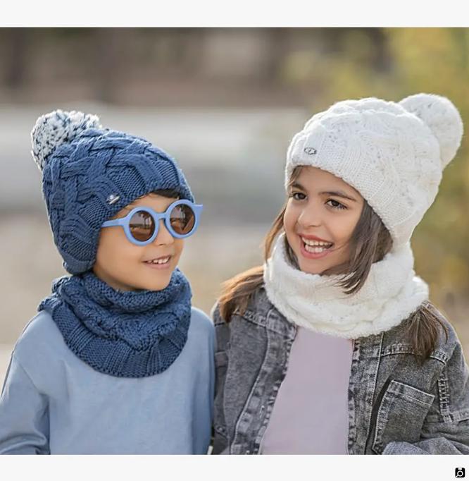 شال گردن کلاه بچه گانه مناسب زمستان