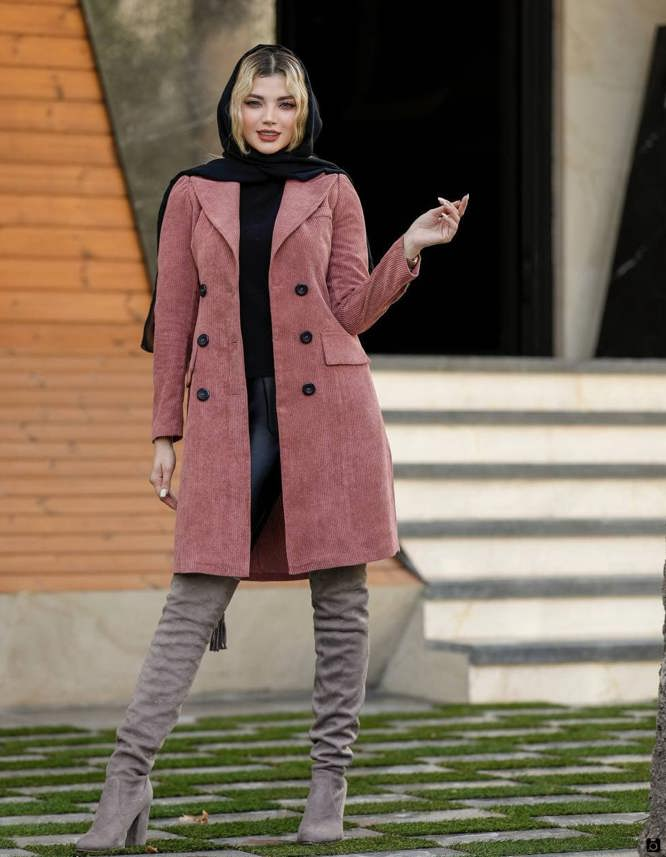 پالتو کبریتی جدید زنانه با طراحی مناسب با فصل سرما