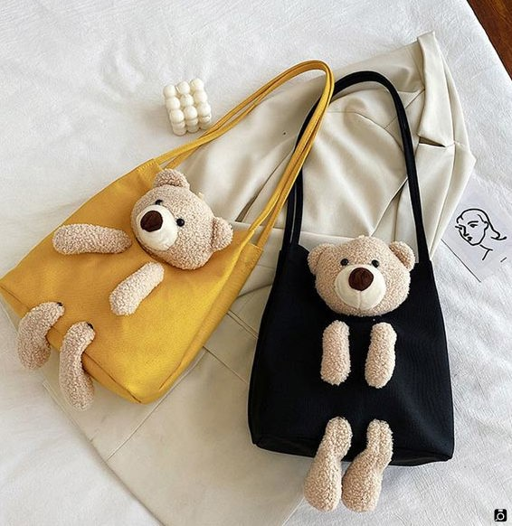 کیف عروسکی دخترانه دوشی طرح خرس