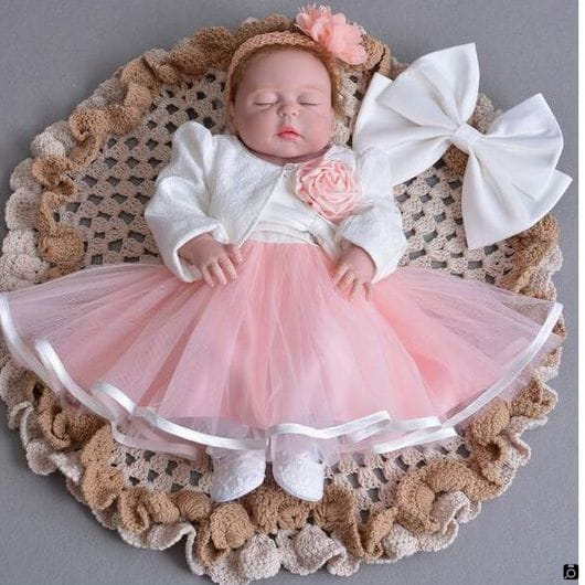 مدل لباس نوزاد سه ماه دختر