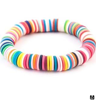 دستبند دخترانه رنگی با رنگ های متنوع