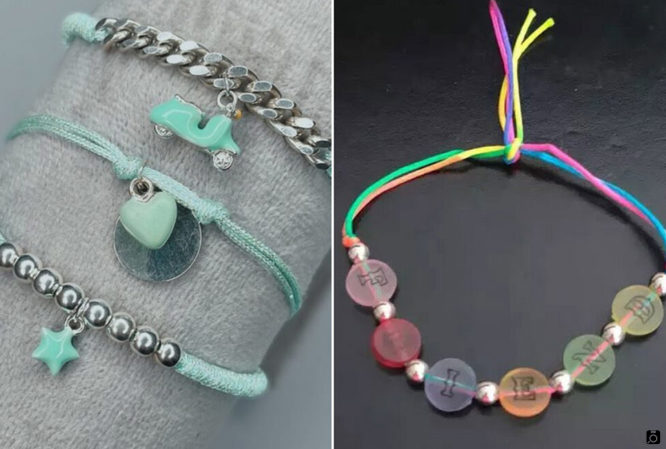 دستبند دخترانه رنگی متنوع و متفاوت