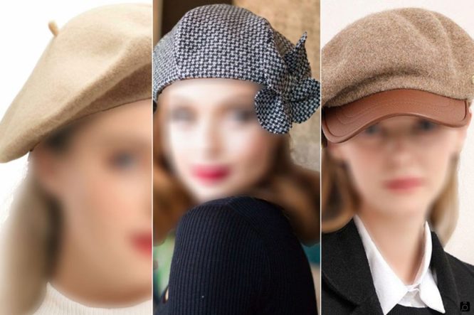 کلاه زنانه جدید پارچه ای فرانسوی با رنگ های جذاب