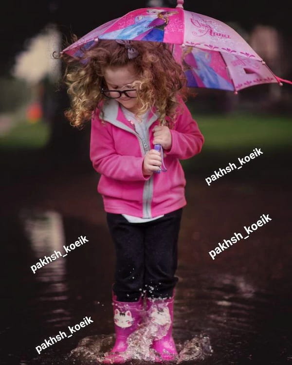 عکس-بارانی بچگانه