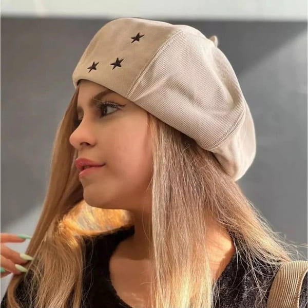 عکس-کلاه دخترانه مخمل کبریتی