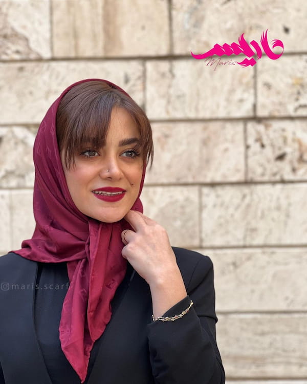 عکس-روسری بهاره زنانه نخ ژاکارد