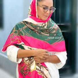 شال زنانه نخی