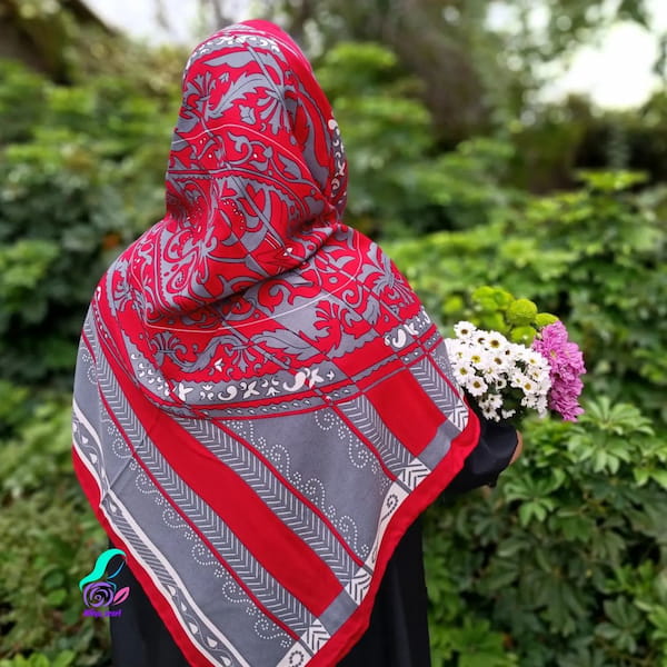عکس-روسری زنانه نخ ژاکارد