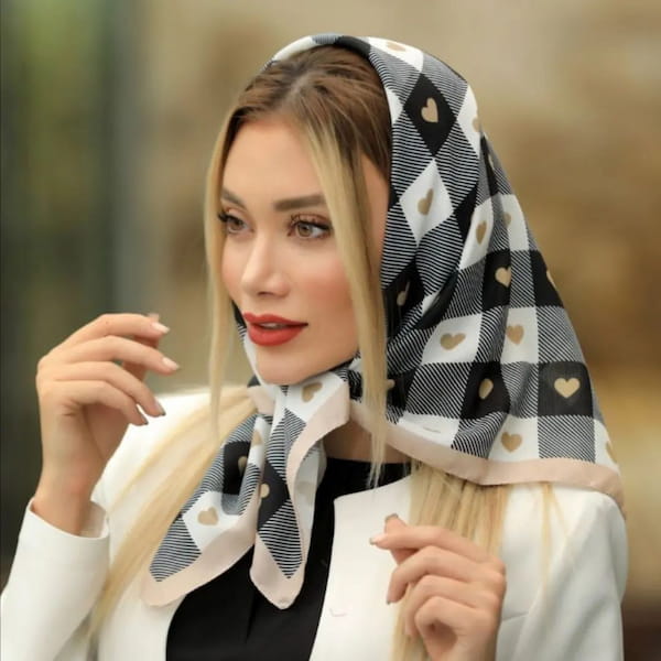 عکس-مینی اسکارف زنانه کرپ