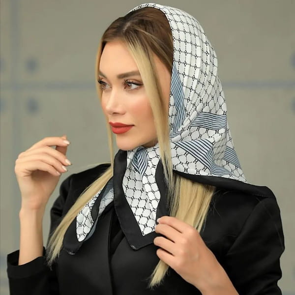 عکس-مینی اسکارف زنانه کرپ