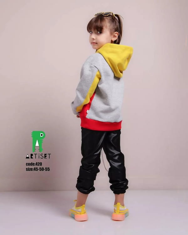 عکس-هودی کلاهدار بچگانه نخ پنبه