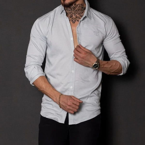 عکس-پیراهن آستین بلند مردانه حریر