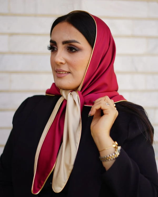 عکس-روسری زنانه ساتن