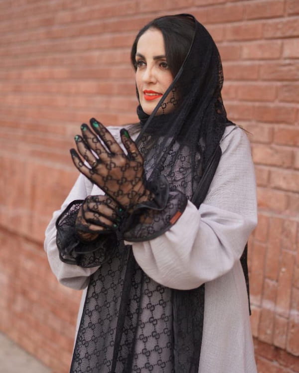 عکس-مینی اسکارف زنانه مخمل گوچی