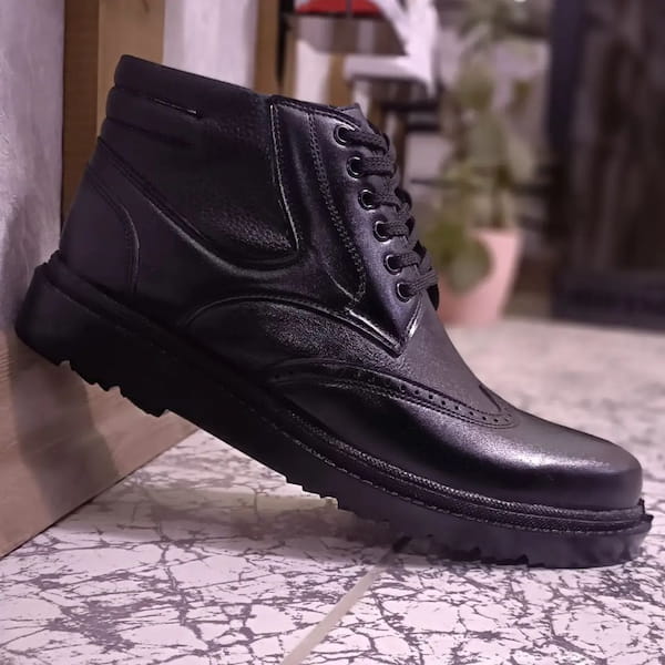 عکس-کفش مردانه چرم صنعتی