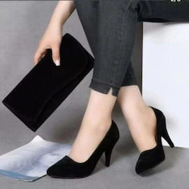کفش پاشنه دار زنانه جیر
