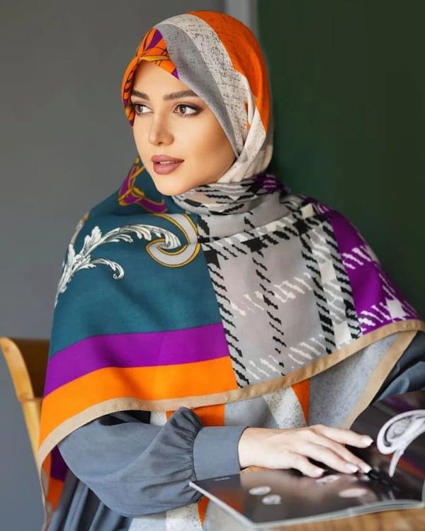 عکس-روسری زنانه نخی