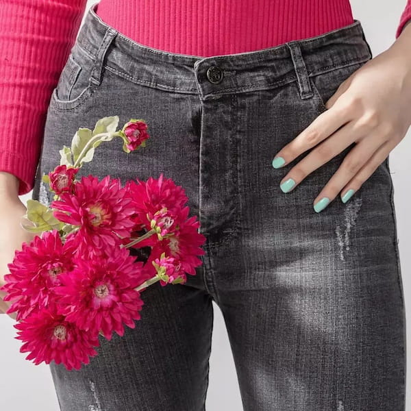 عکس-شلوار جین زنانه بهاره