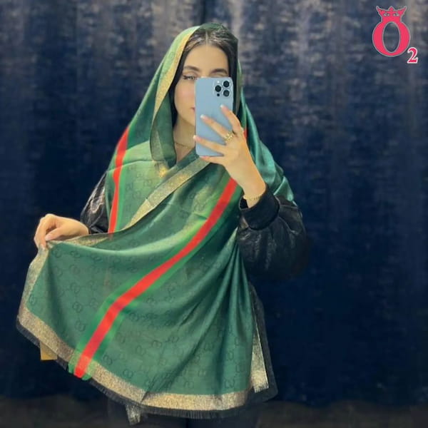 عکس-شال زنانه لمه گوچی