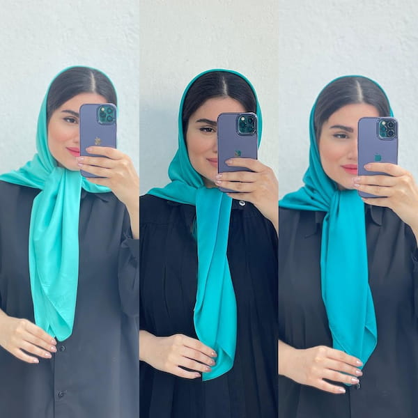 عکس-روسری زنانه ساتن