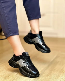 کفش طبی زنانه چرم صنعتی