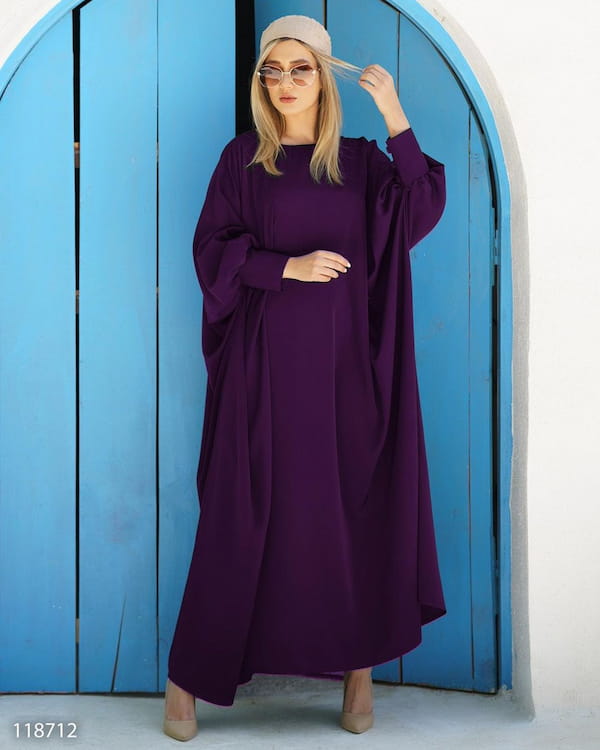 عکس-لباس یقه گرد زنانه کرپ