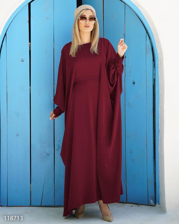 عکس-لباس یقه گرد زنانه کرپ