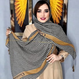 شال زنانه نخی