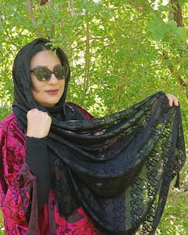 شال زنانه مخمل