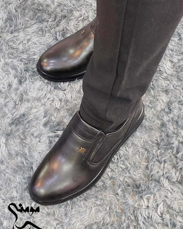 عکس-کفش طبی مردانه چرم صنعتی