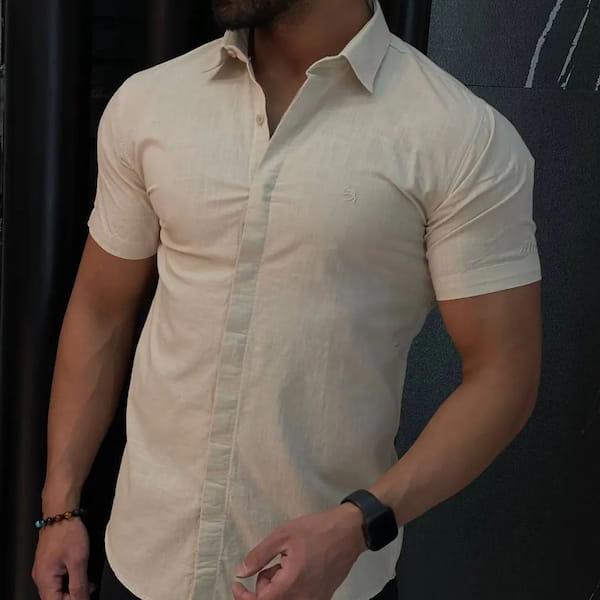 عکس-پیراهن مردانه لینن