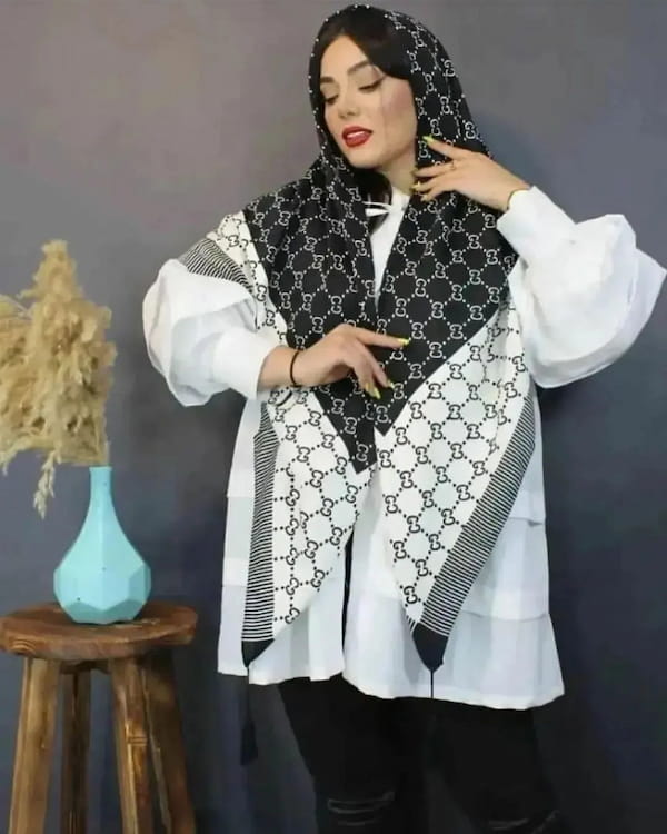 عکس-روسری زنانه بهاره گوچی