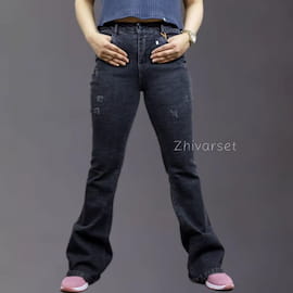 شلوار جین زنانه زغالی