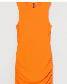 پیراهن دخترانه کبریتی پرتقالی