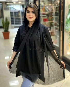 شال زنانه نخی