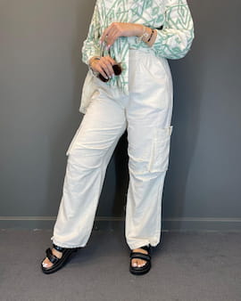 شلوار اسلپ زنانه شش جیب تک رنگ