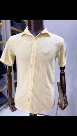 پیراهن مردانه کنفی تک رنگ