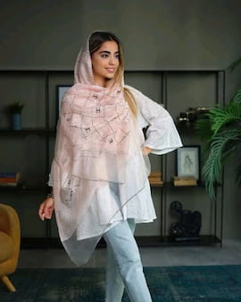 شال زنانه ابریشم