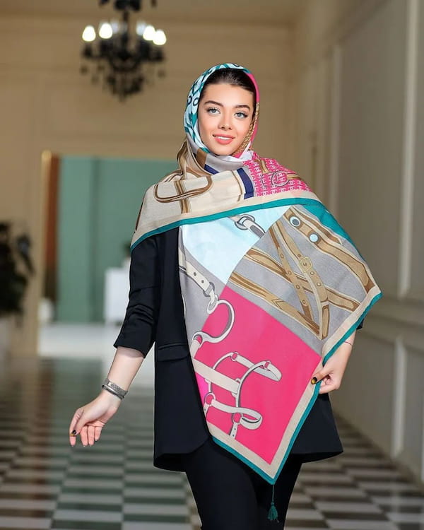 عکس-روسری زنانه نخی