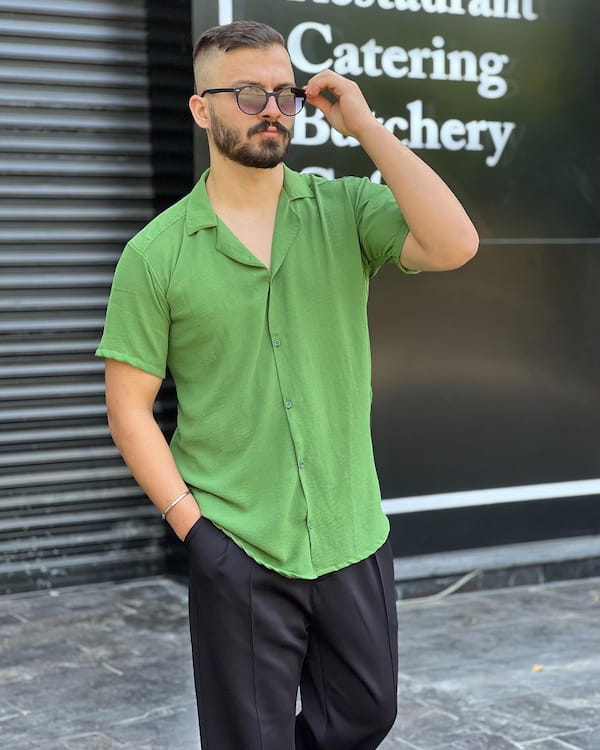 عکس-پیراهن مردانه ابر و بادی
