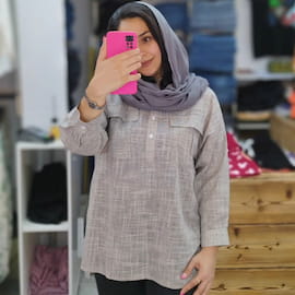 مانتو زنانه آبی